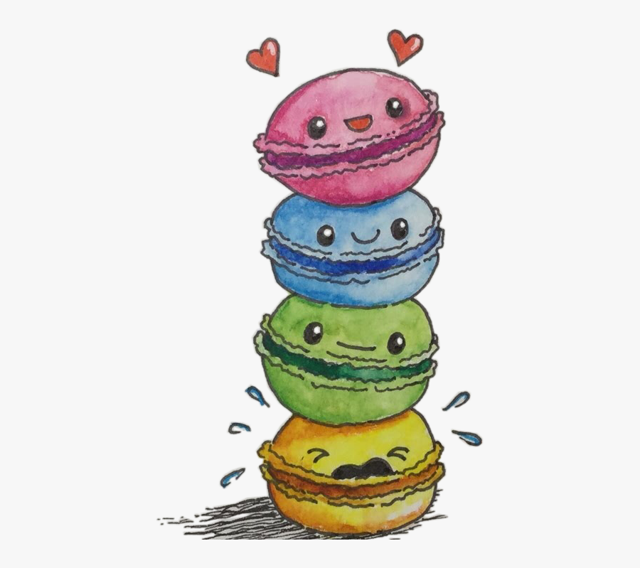 #macarons #kawaii #freetoedit - Cartoon, Transparent Clipart