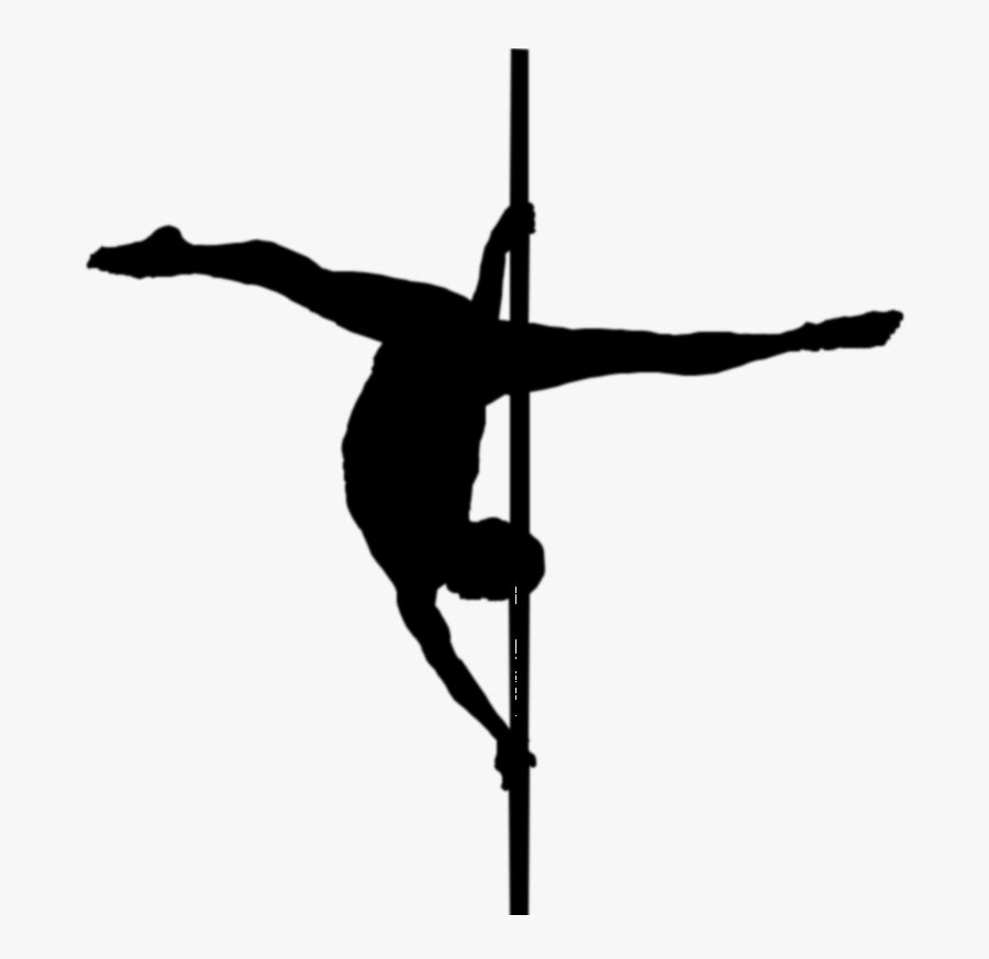 Pole Dance Photography Silhouette Art - Png Pole Dance Silhouette, Transparent Clipart