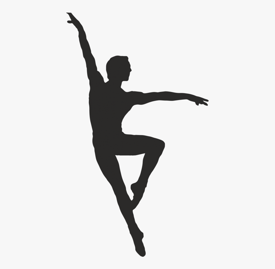 Ballet Dancer Pole Dance Silhouette, Transparent Clipart