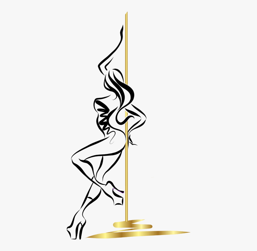 Pole Dancer Clipart, Transparent Clipart