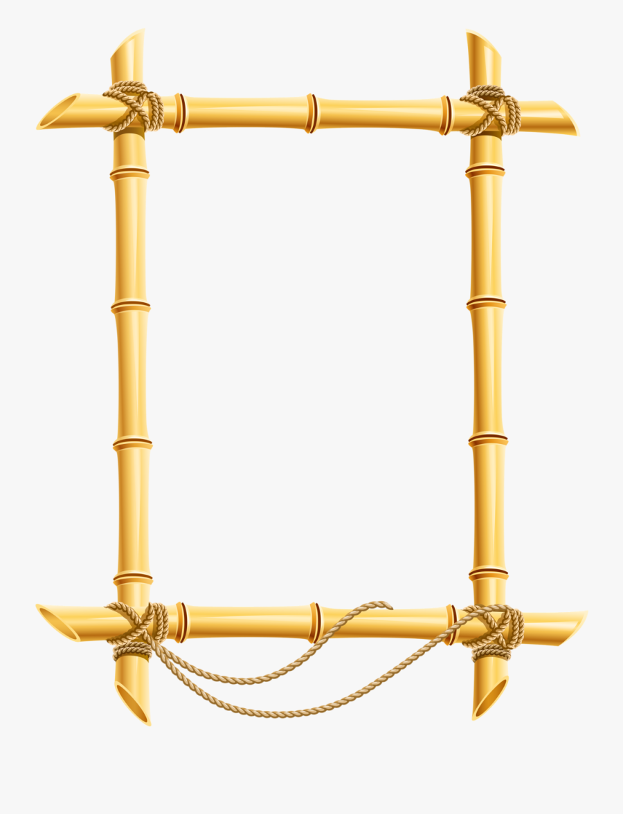 Bamboo Frames, Transparent Clipart