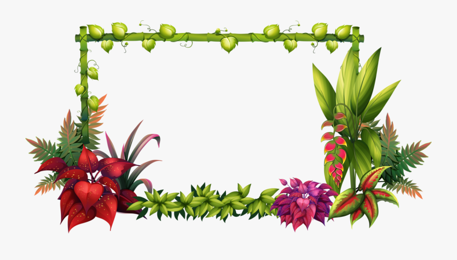 Flower Garden Border Clipart, Transparent Clipart