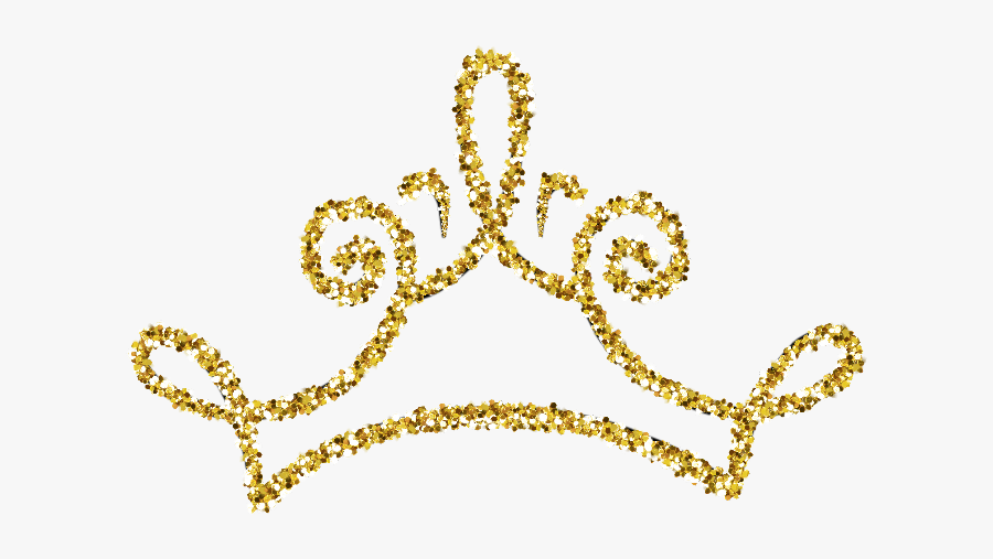 #gold #sparkle #sparkles #goldcrown #crown #tiara #goldtiara - Glitter Gold Crown Png, Transparent Clipart