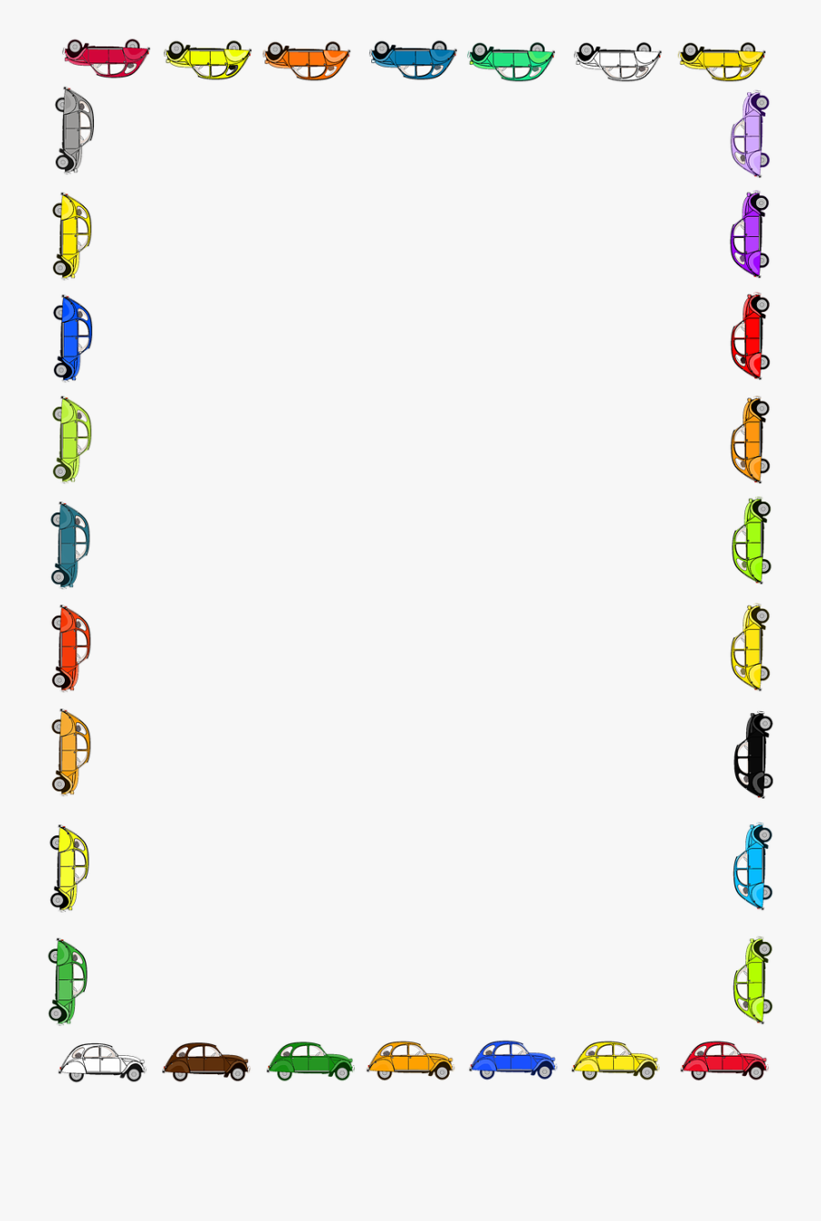 Auto Frame Guys Free Picture Colorful Paw Print Border , Free