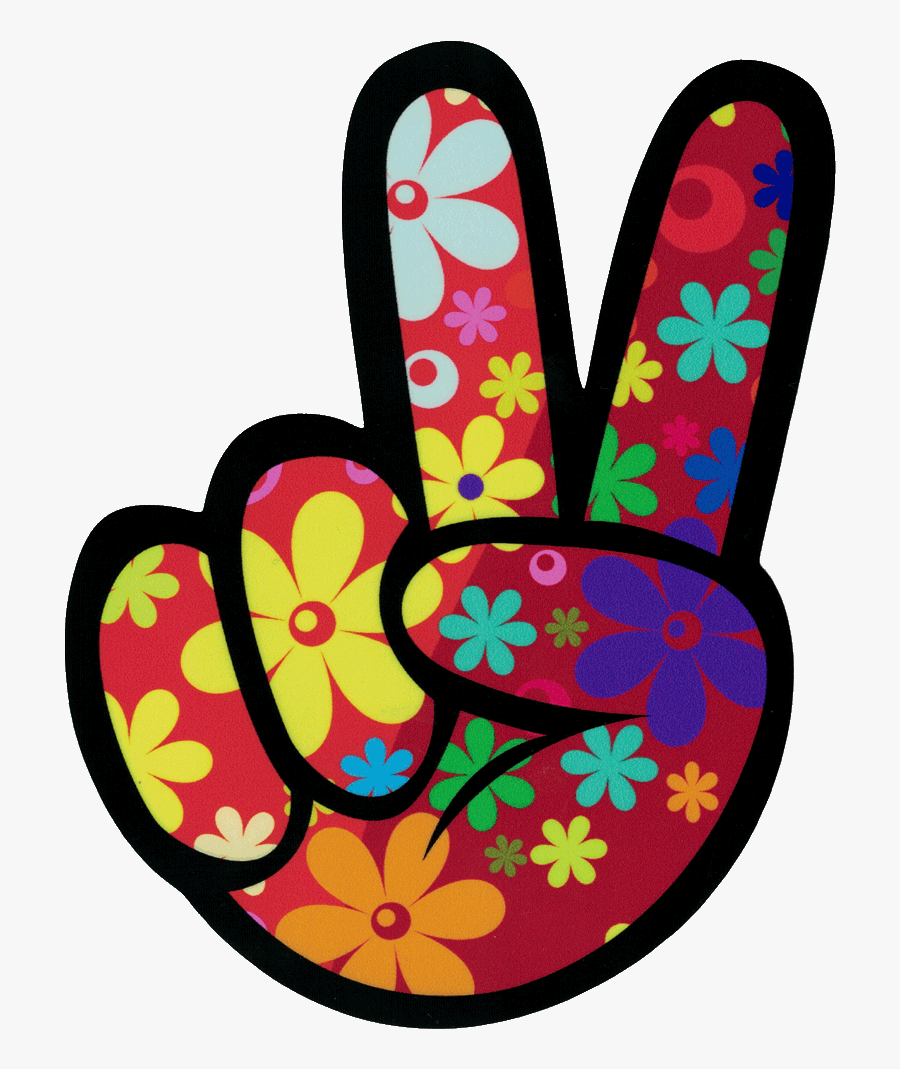 Right Hand Peace Fingers, Transparent Clipart
