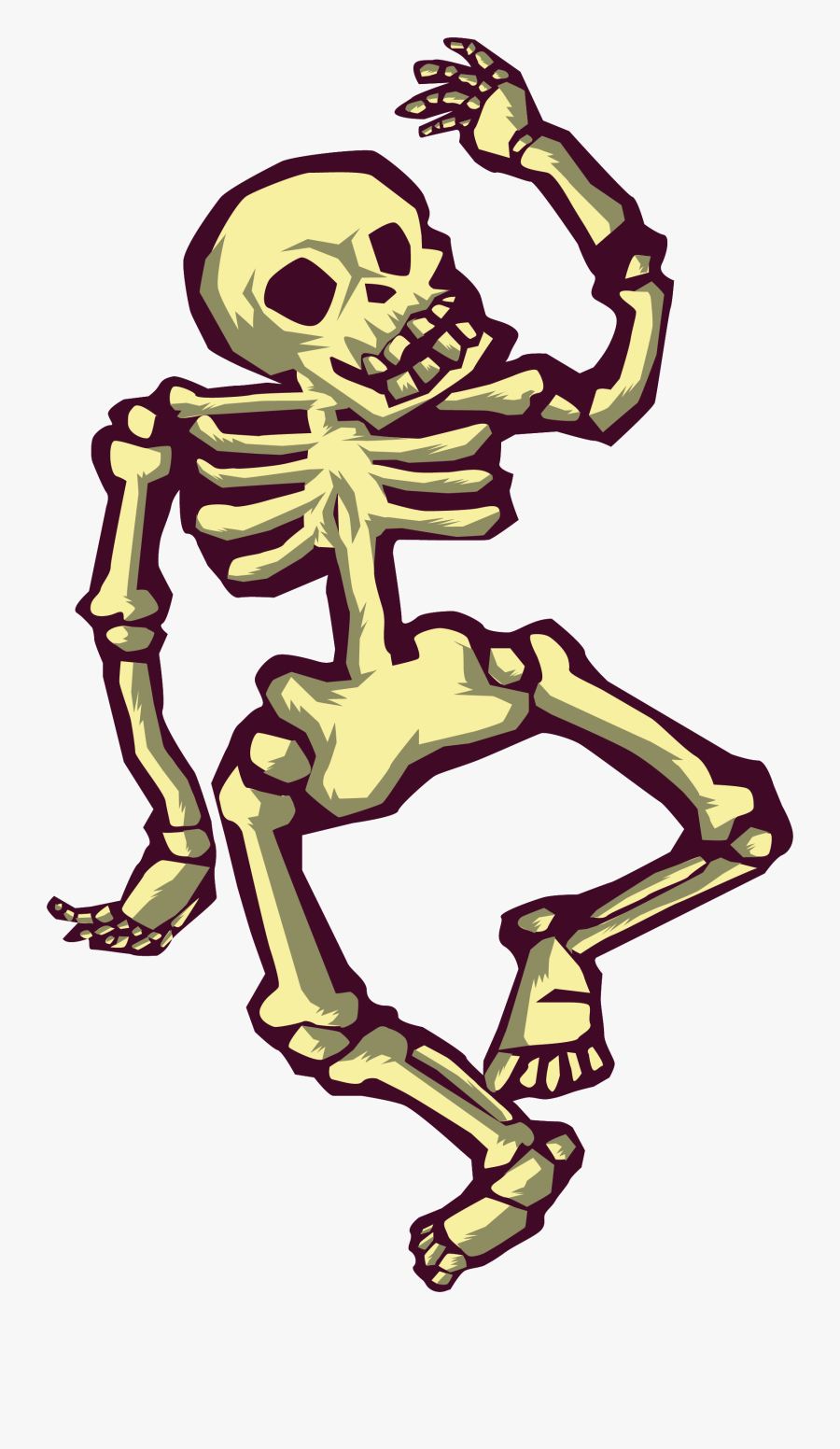 Sleleton Clipart Halloween Dance Party - Halloween Dance Png, Transparent Clipart