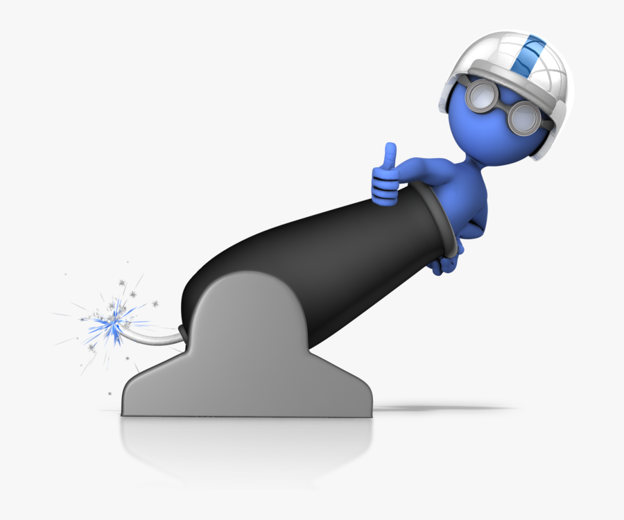 Shoot Out Of Cannon 800 Clr - Cartoon Shooting Out Of Canon, Transparent Clipart