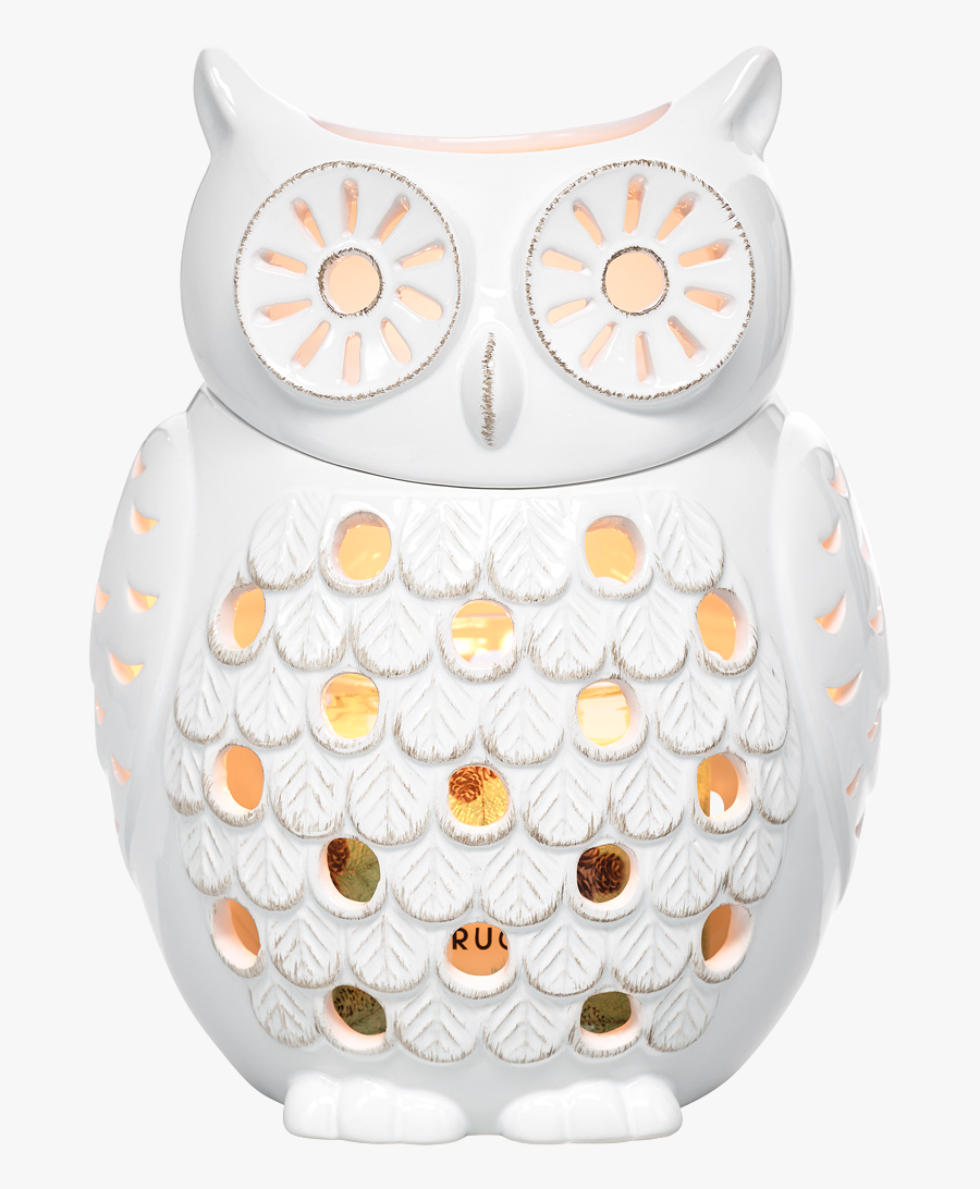 Transparent Snow Globe Png - Partylite Woodland Snow Owl Jar Holder, Transparent Clipart