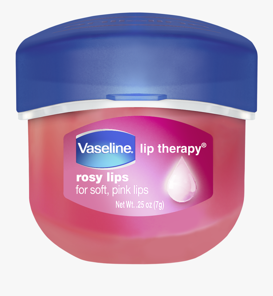 Product,pink,cream,skin Care,moisture,gel,cream - Vaseline Lip Therapy Rosy Lips, Transparent Clipart