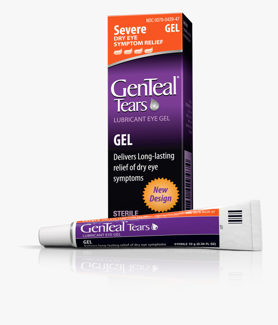 Clip Art Tears Severe Lubricant Gel - Genteal Eye Gel, Transparent Clipart