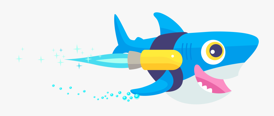 Sammy10 - Digital Ocean Shark Transparent, Transparent Clipart