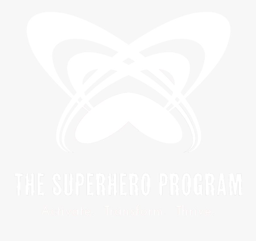 Superhero Logo White Color Theory Infographic In Music - Graphic Design, Transparent Clipart