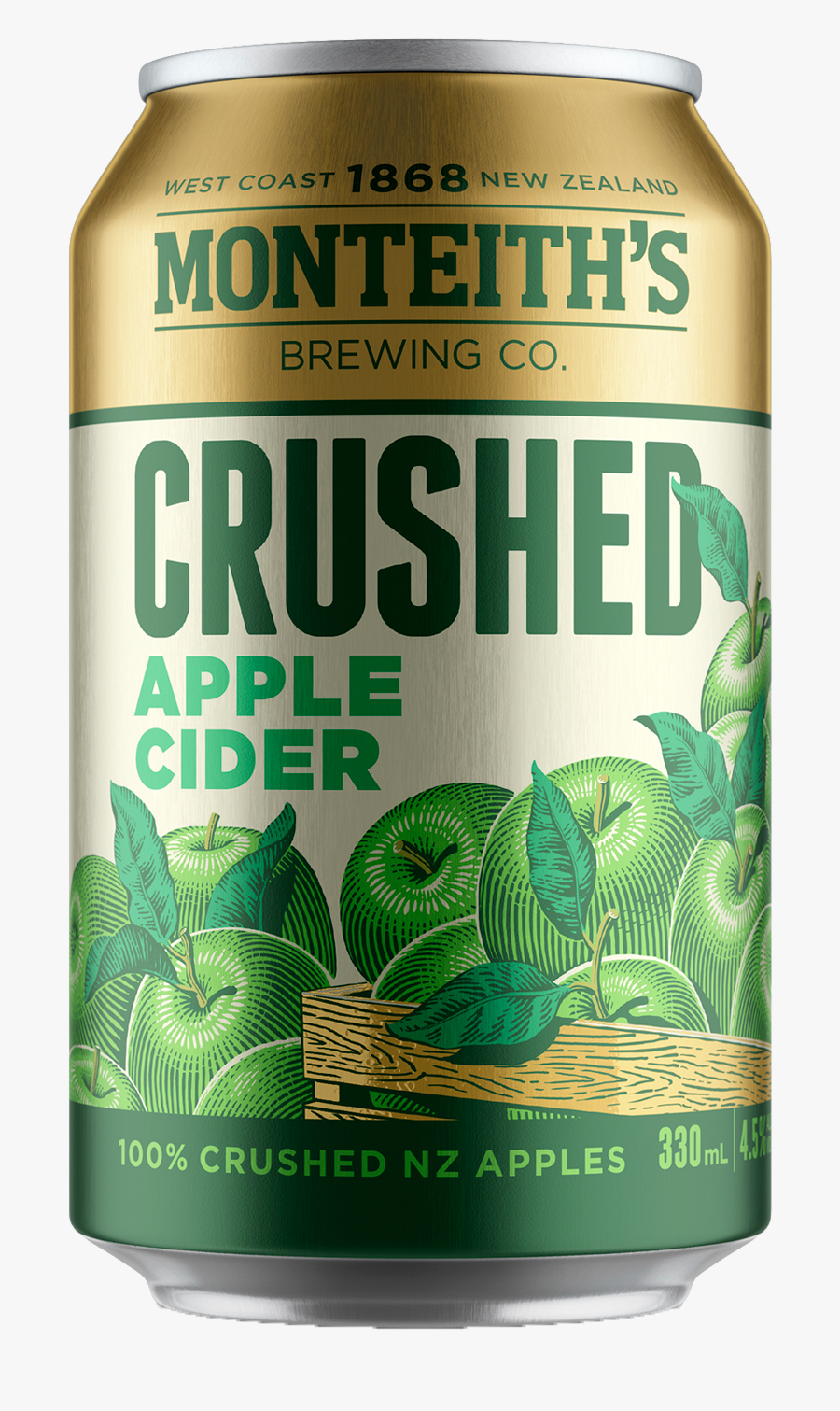 Monteith's Crushed Apple Cider Can, Transparent Clipart