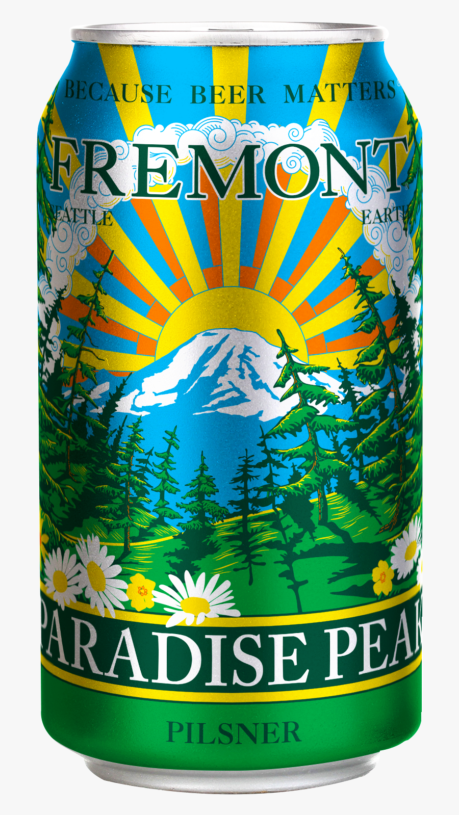 Fbc Paradise Peak 12oz Can - Fremont Parkland Pilsner, Transparent Clipart