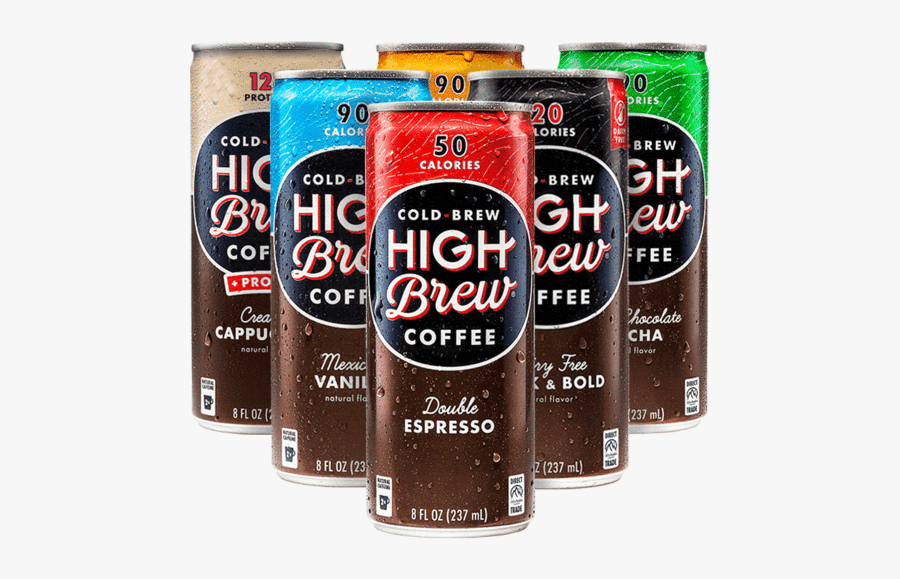 High Brew Coffee Black & Bold, Transparent Clipart