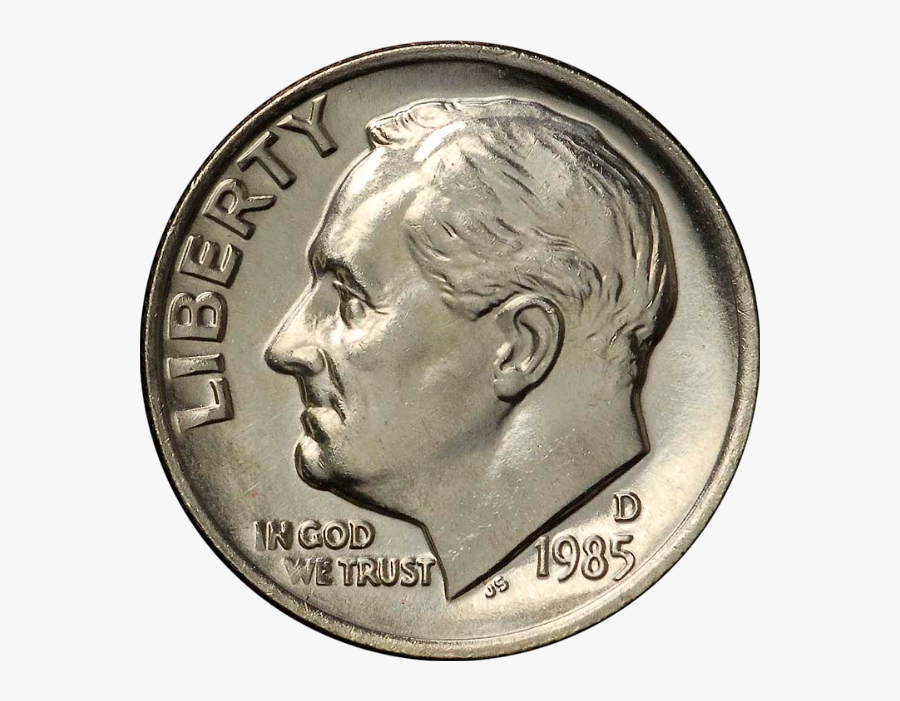 One Dime Usa 1985, Transparent Clipart