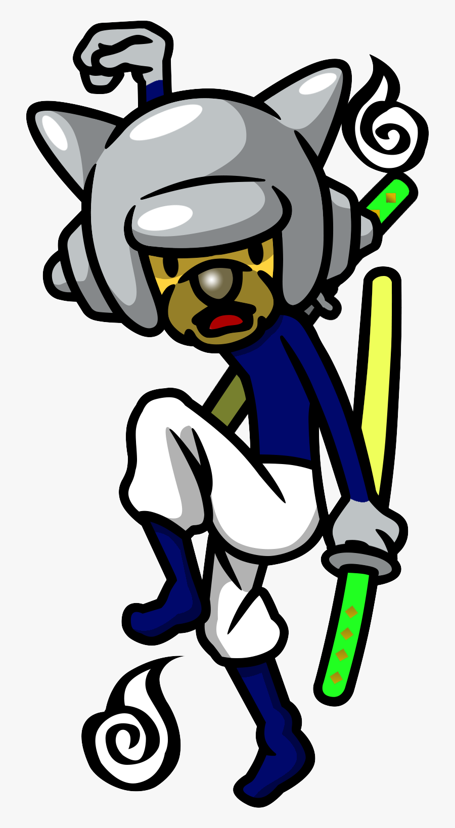 Ninja Dog Clipart - Rhythm Heaven Megamix Dog Ninja, Transparent Clipart