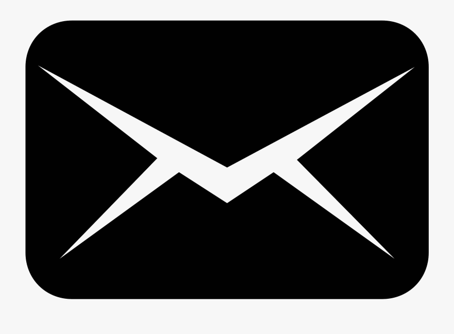 Message Logo Black And White, Transparent Clipart