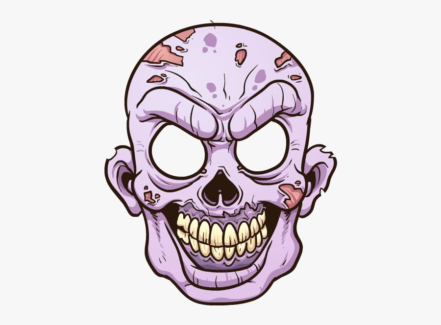 Zombie Stickers Messages Sticker-9 - Zombie Head Cartoon Png, Transparent Clipart
