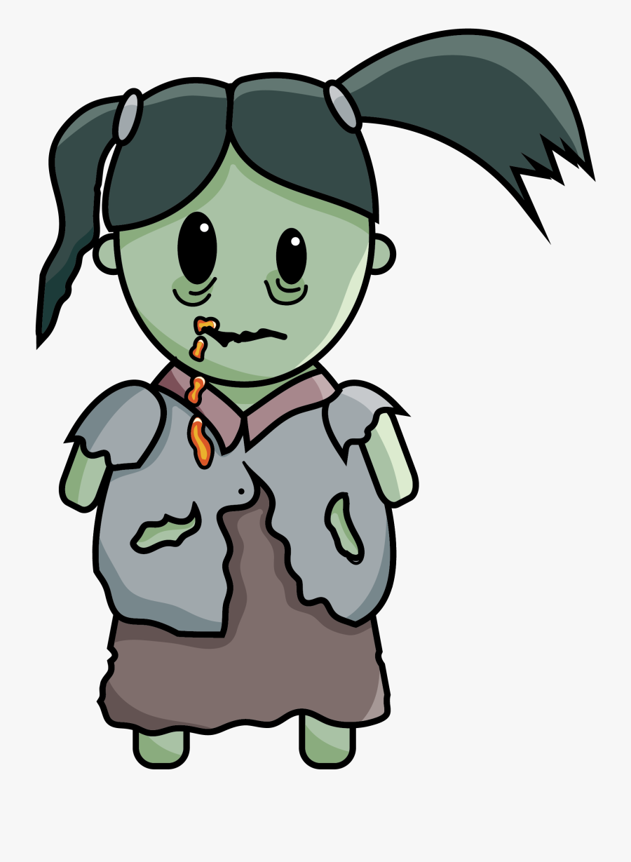 Amthor Game Illustrations Zombie-zombie - Zombie Cartoon, Transparent Clipart