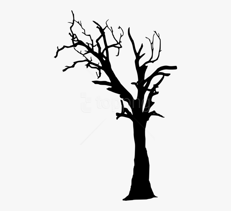 Dead Tree Free - Dead Tree Silhouette Png, Transparent Clipart