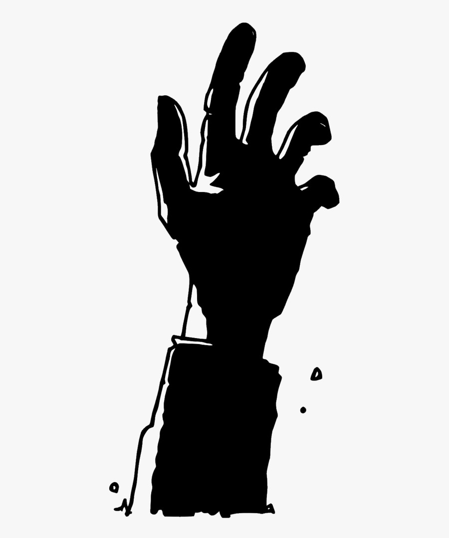 Vector Zombie Black Png - Zombie Hand Vector Png, Transparent Clipart