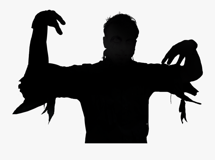 Brian Zombie Silhouette - Zombie Silhouette Png, Transparent Clipart