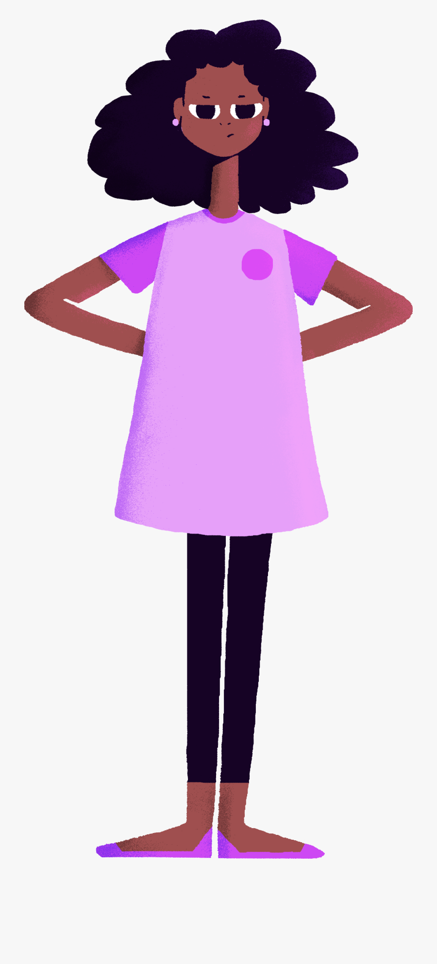 Lucy Angry Hands On Hips - Illustration, Transparent Clipart