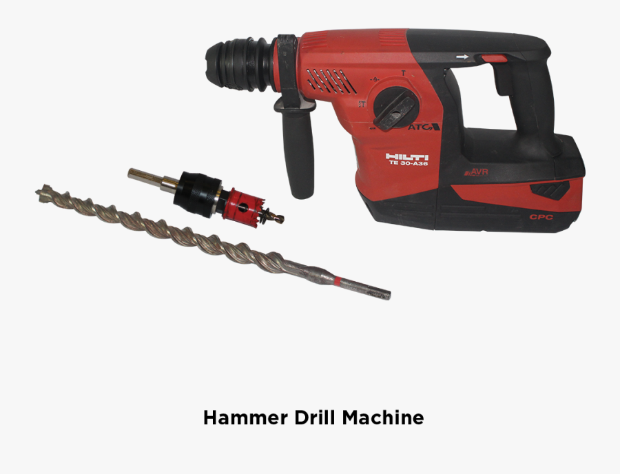 Handheld Power Drill, Transparent Clipart