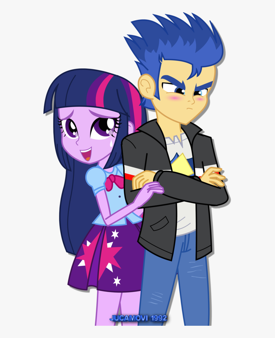 Girls Transparent Angry - Equestria Girl Twilight Sparkle And Flash Sentry, Transparent Clipart