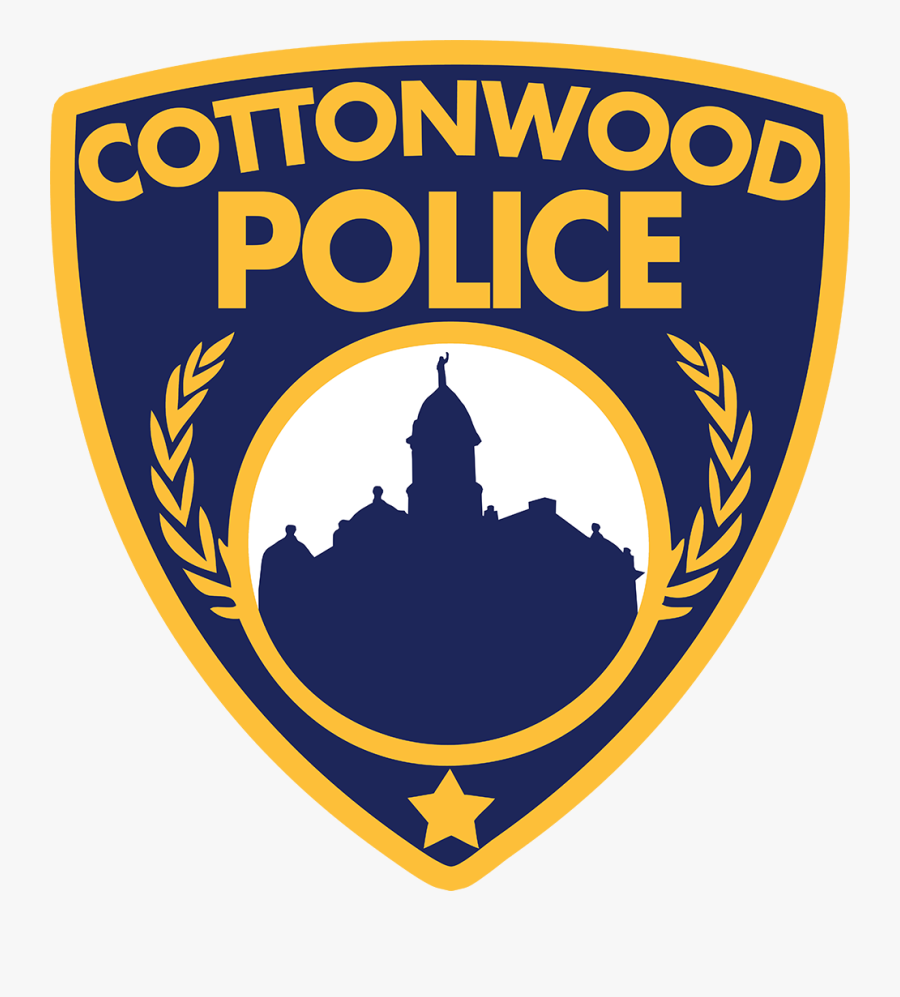Cottonwood Police Badge - Emblem, Transparent Clipart