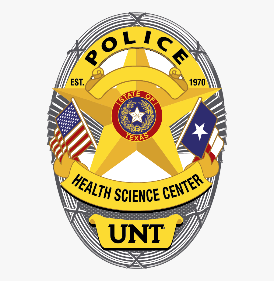 Hsc Police Badge - University Of North Texas, Transparent Clipart