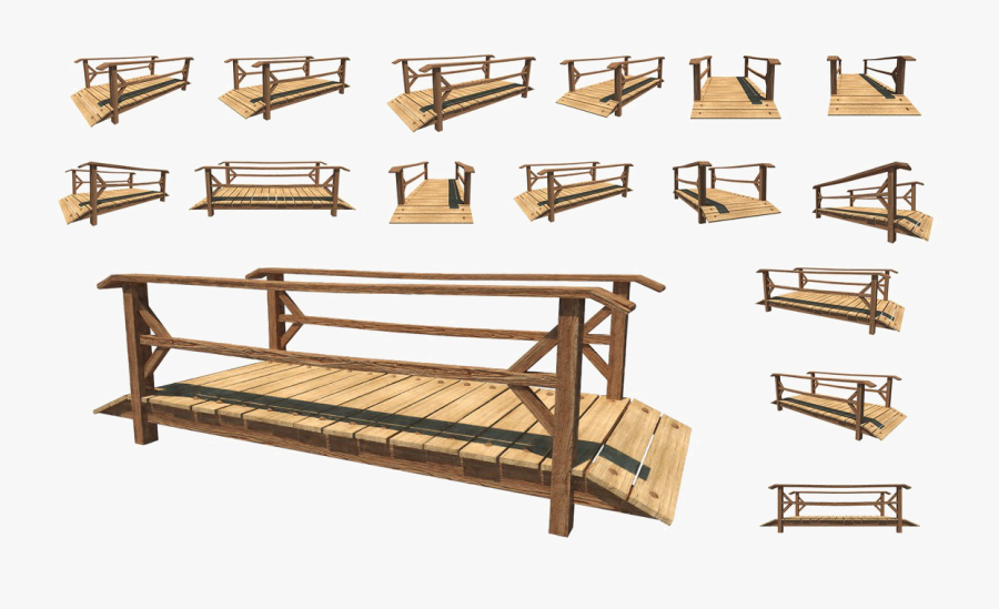 Wooden Bridge Png - Wooden Bridge 3d Photoshop, Transparent Clipart