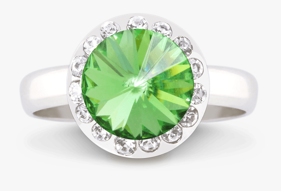 Halo Ring 1200 Peridot Copy - Pre-engagement Ring, Transparent Clipart