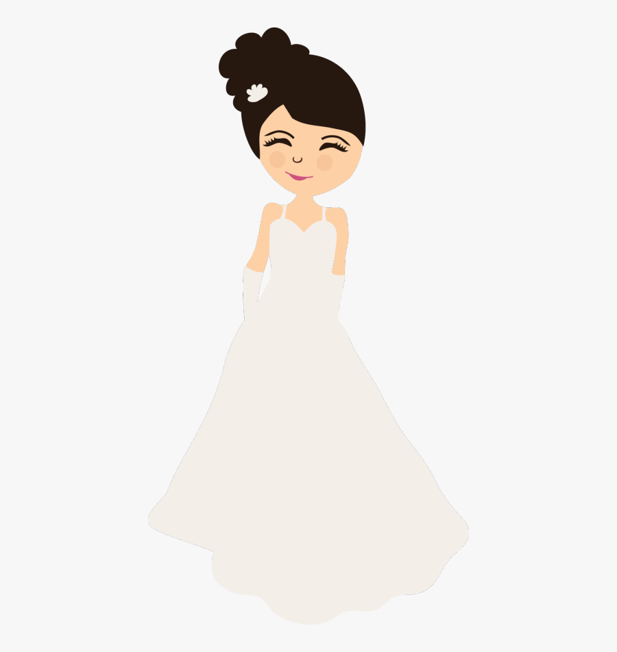 Transparent Wedding Dress Clipart - Bride, Transparent Clipart