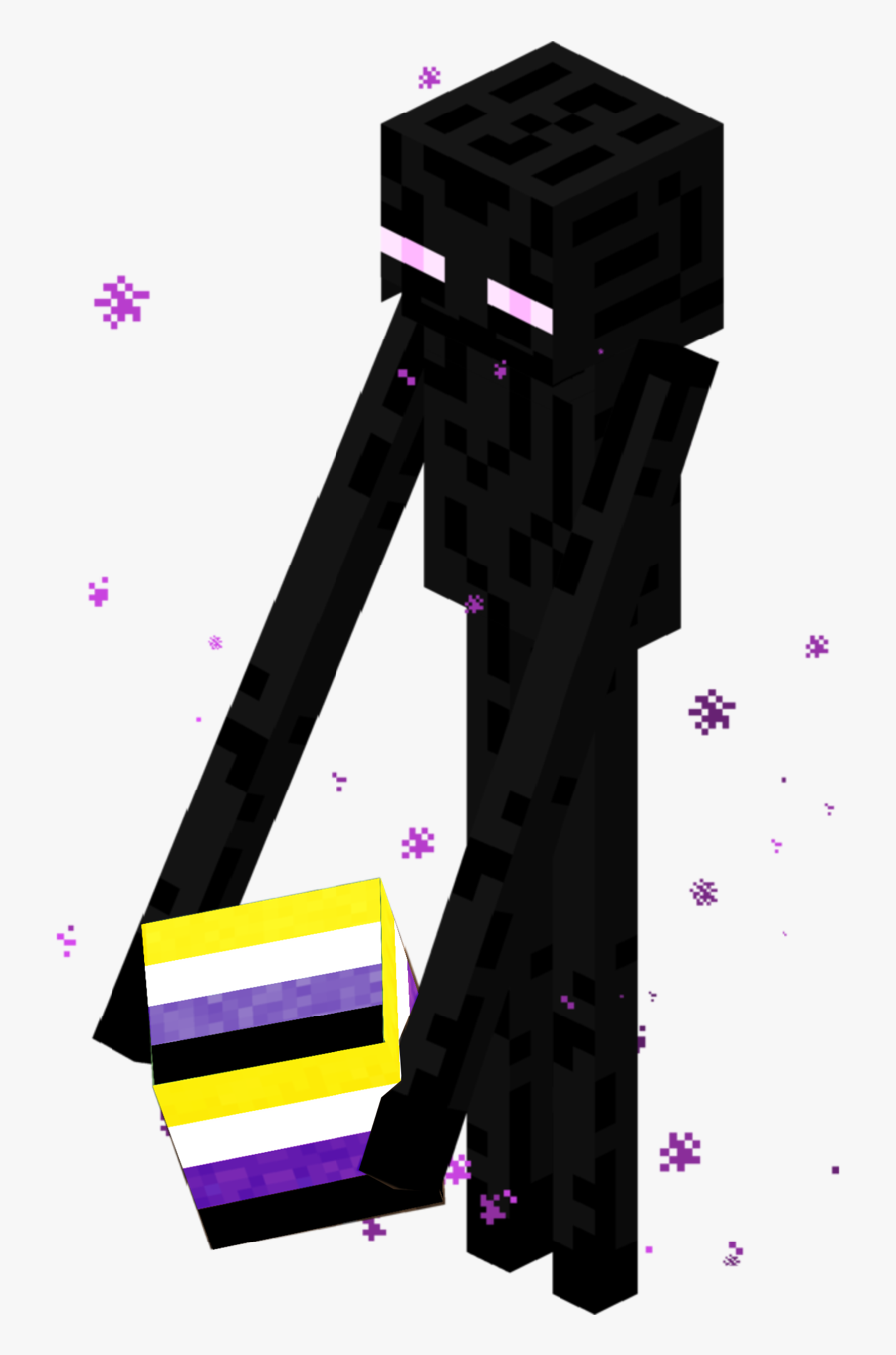 Image - Minecraft Enderman, Transparent Clipart