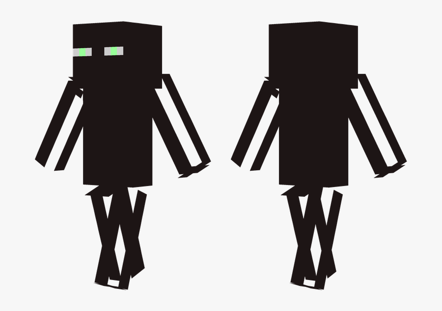 Enderman Minecraft Skin Clipart , Png Download - Minecraft Slim Enderman Skin, Transparent Clipart