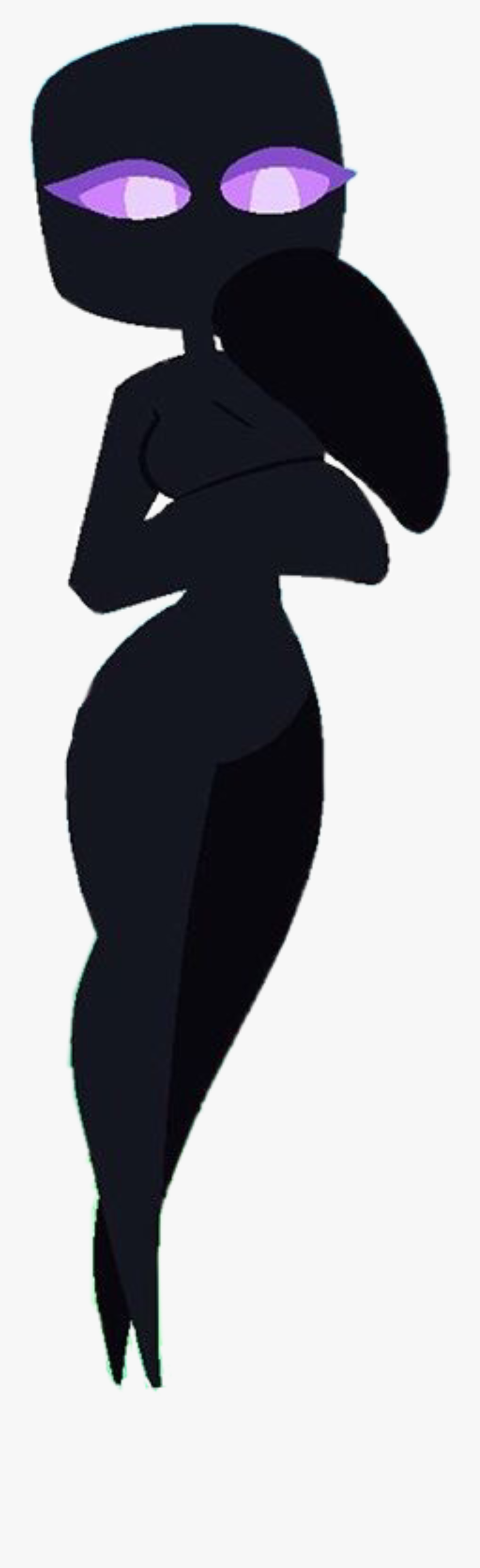 #minecraft #enderman #videogames #art #fanart #minecraftart, Transparent Clipart