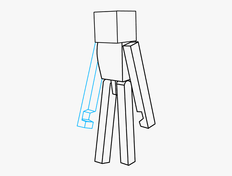 How To Draw Enderman From Minecraft Minecraft Enderman Drawing