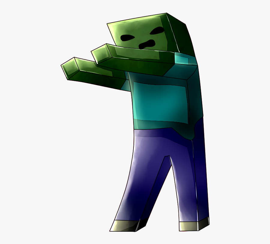 Transparent Zombie Transparent Png - Minecraft Zombie With No Backround, Transparent Clipart