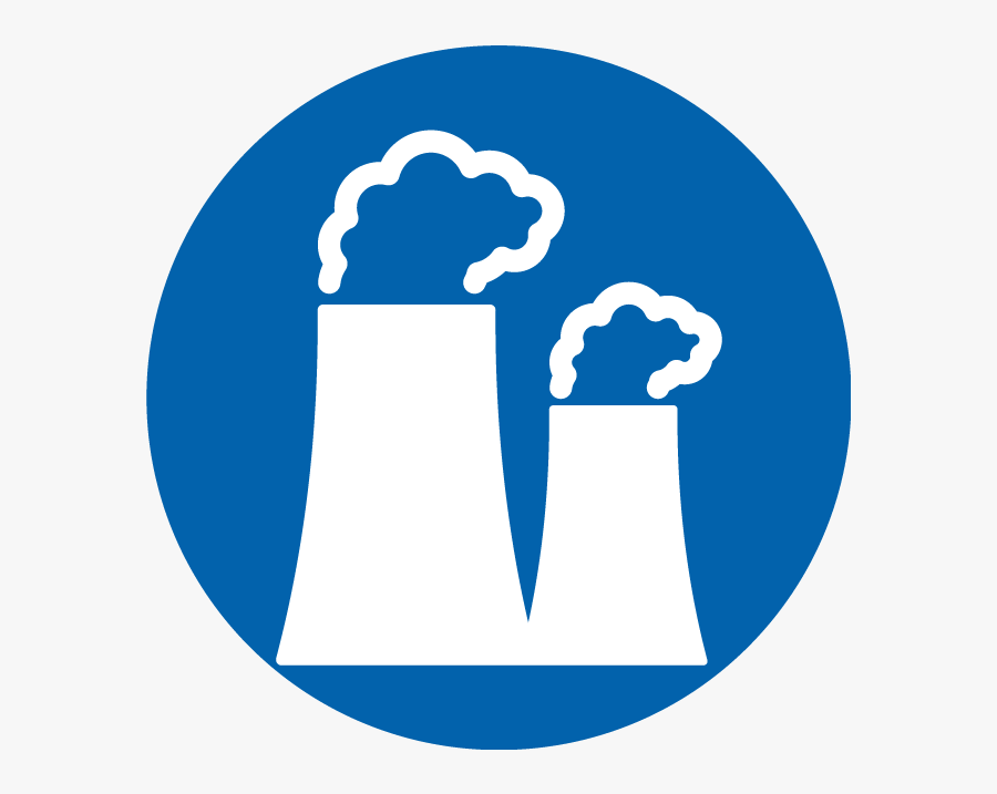 Blue Power Plant Icon, Transparent Clipart