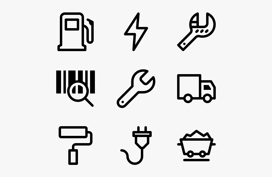 Linear Industrial Elements - Industrial Elements Vector, Transparent Clipart