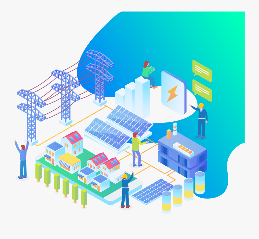 태양 광 발전소 일러스트, Transparent Clipart