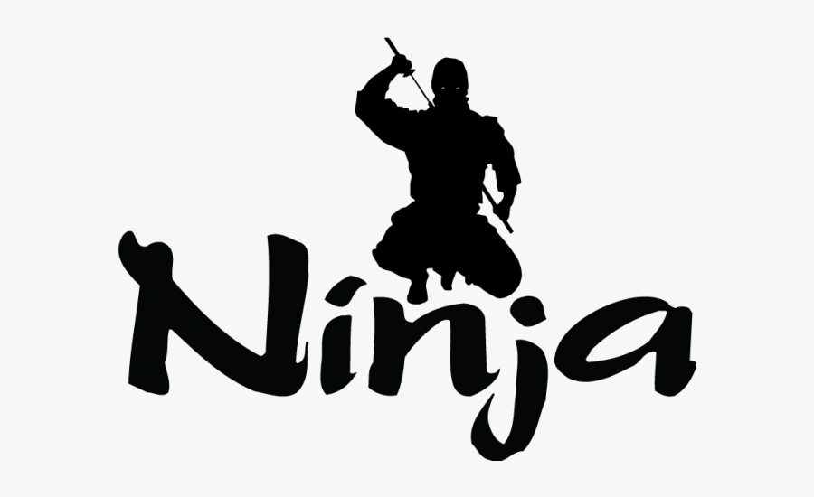 Clip Art Logo Png For - Black And White Ninja Logo, Transparent Clipart