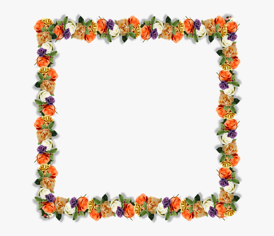 Floral, Border, Frame, 3d, Shadows, Petals, Roses - Episode, Transparent Clipart