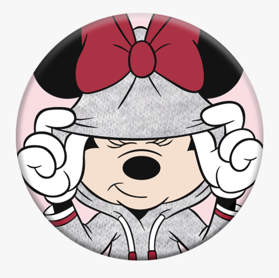 Minnie Mouse Hoodie Popsocket, Transparent Clipart