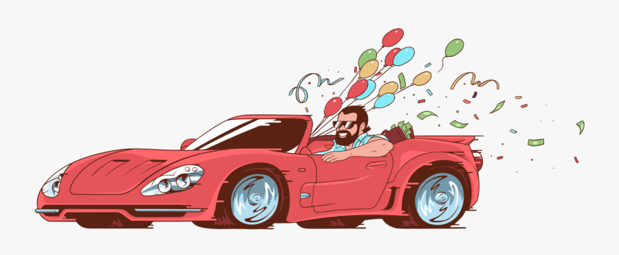 Sports Car, Transparent Clipart