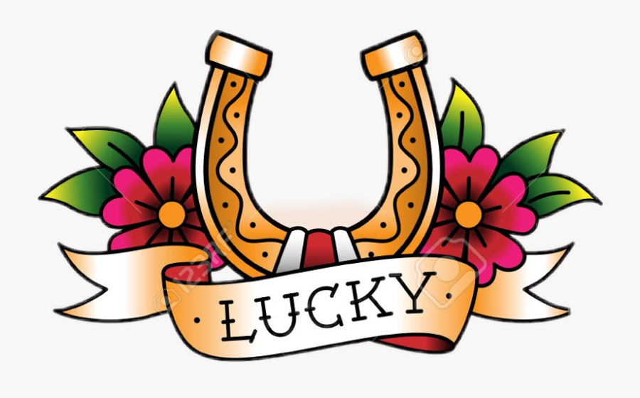 Freetoedit Schorseshoe Horseshoe - Tattoo Design Traditional Horseshoe, Transparent Clipart