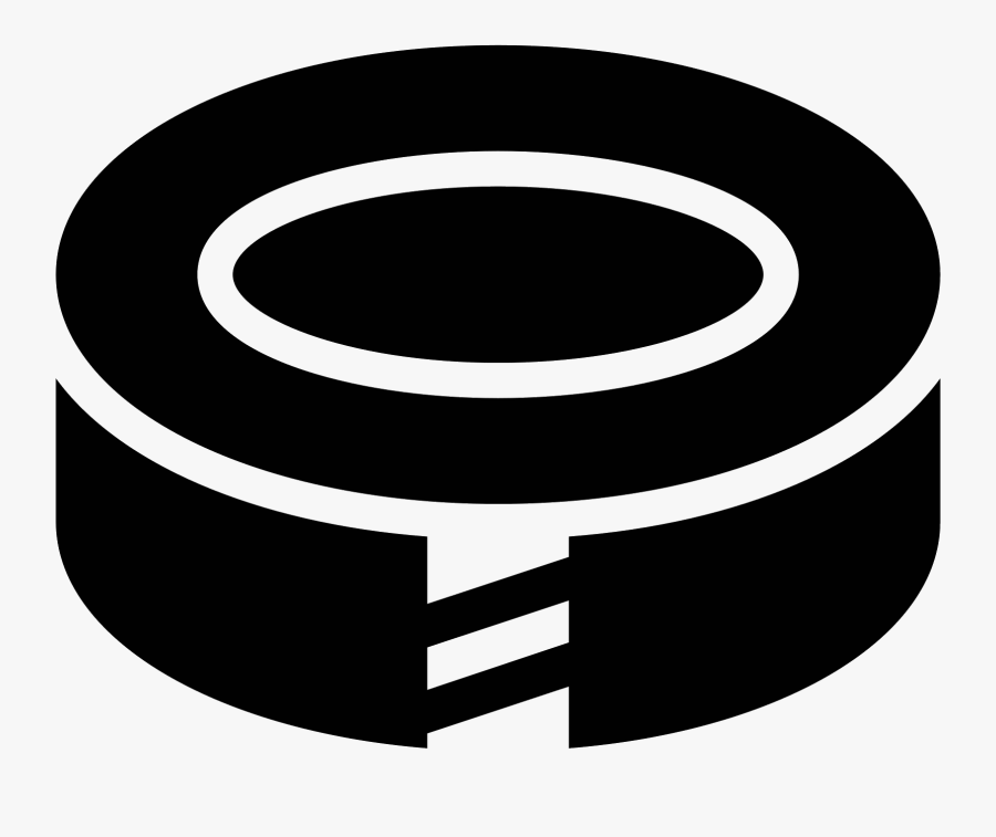 Scotch Tape Filled Icon - Circle, Transparent Clipart