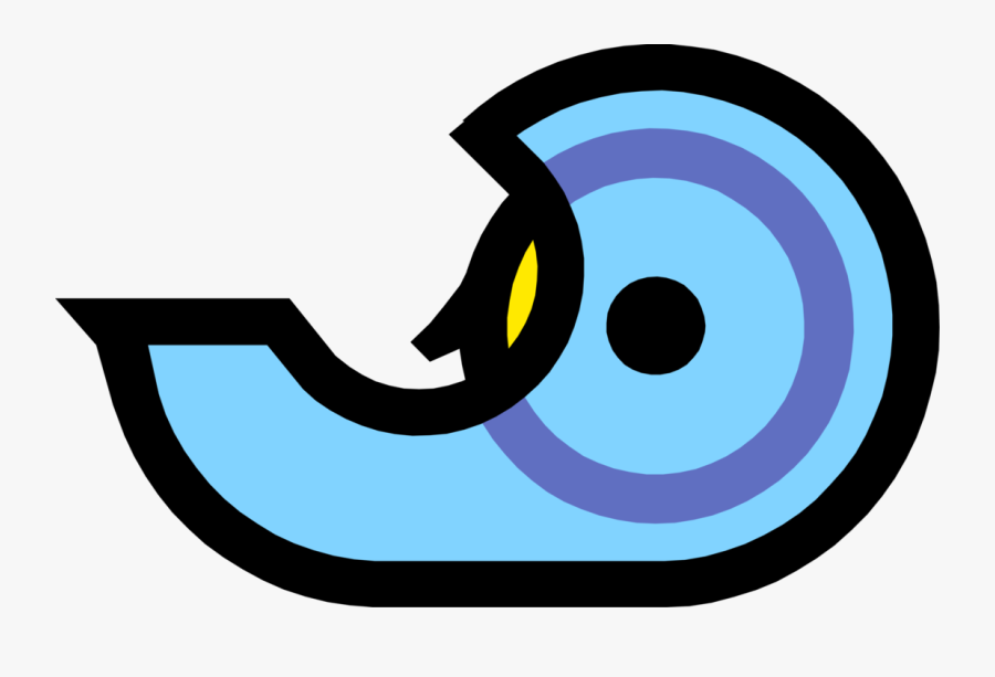 Vector Illustration Of Pressure-sensitive Adhesive - Circle, Transparent Clipart